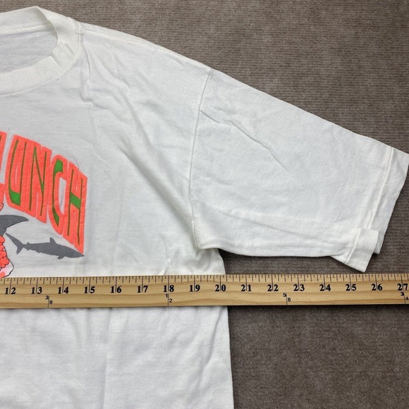 Vintage Poly Tee’s 1989 San Diego Shirt Size XL Short Sleeve Shark Lunch - Picture 10 of 12